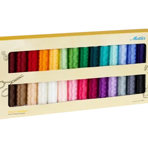 Broderigarnssats i grundfärger á 28 rullar