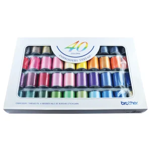Satin finish-broderitråd, á 40 rullar - Brother SKiTCH PP1