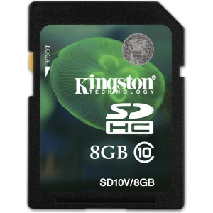 Minneskort SDHC CLASS10 8GB Kingston