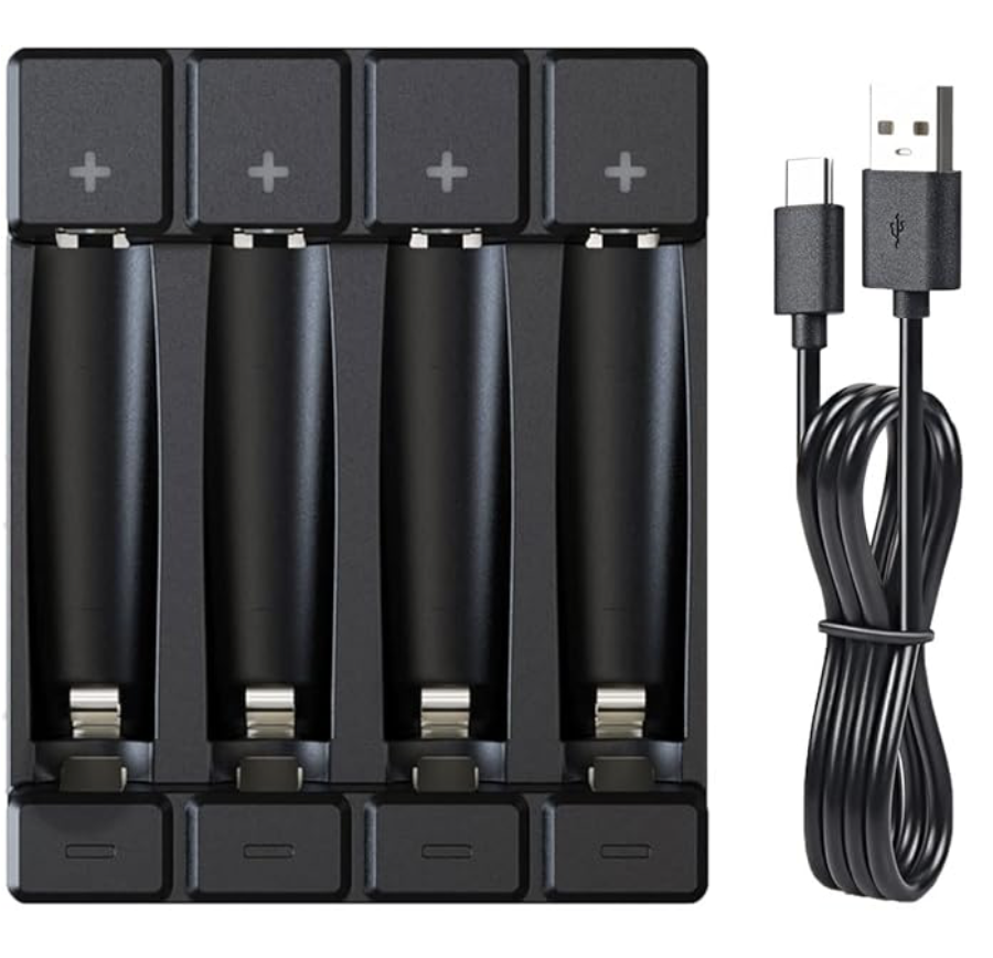 Soshine USB Batteriladdare – 4 fack för AA, AAA, 14500, 10440, Li-ion, LiFePO4, NiMH